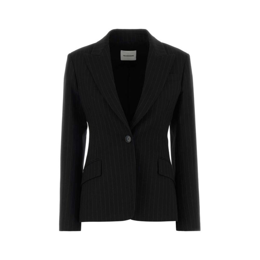 The Andamane Women Embroidered Stretch Cotton Blend Bianca Blazer